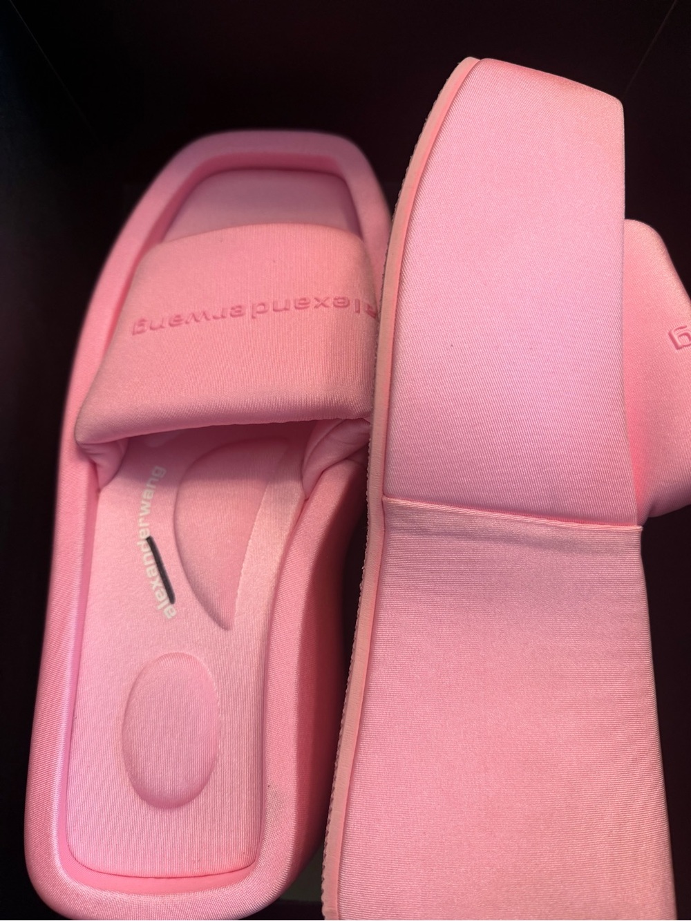 Alexander Wang Pink Platform Mules